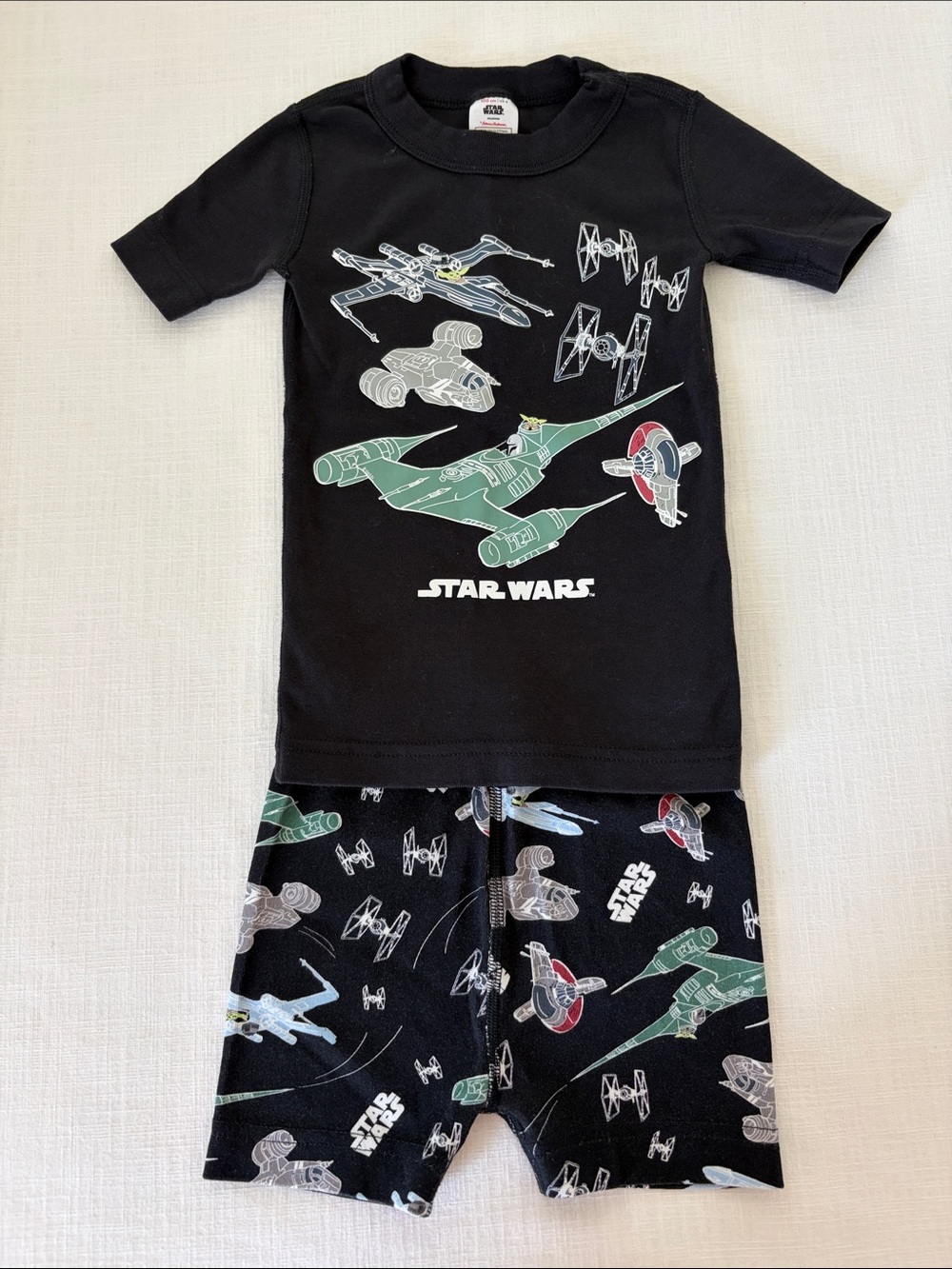 Hanna Andersson Black Star Wars Kids Pajama Set 100cm / size 4